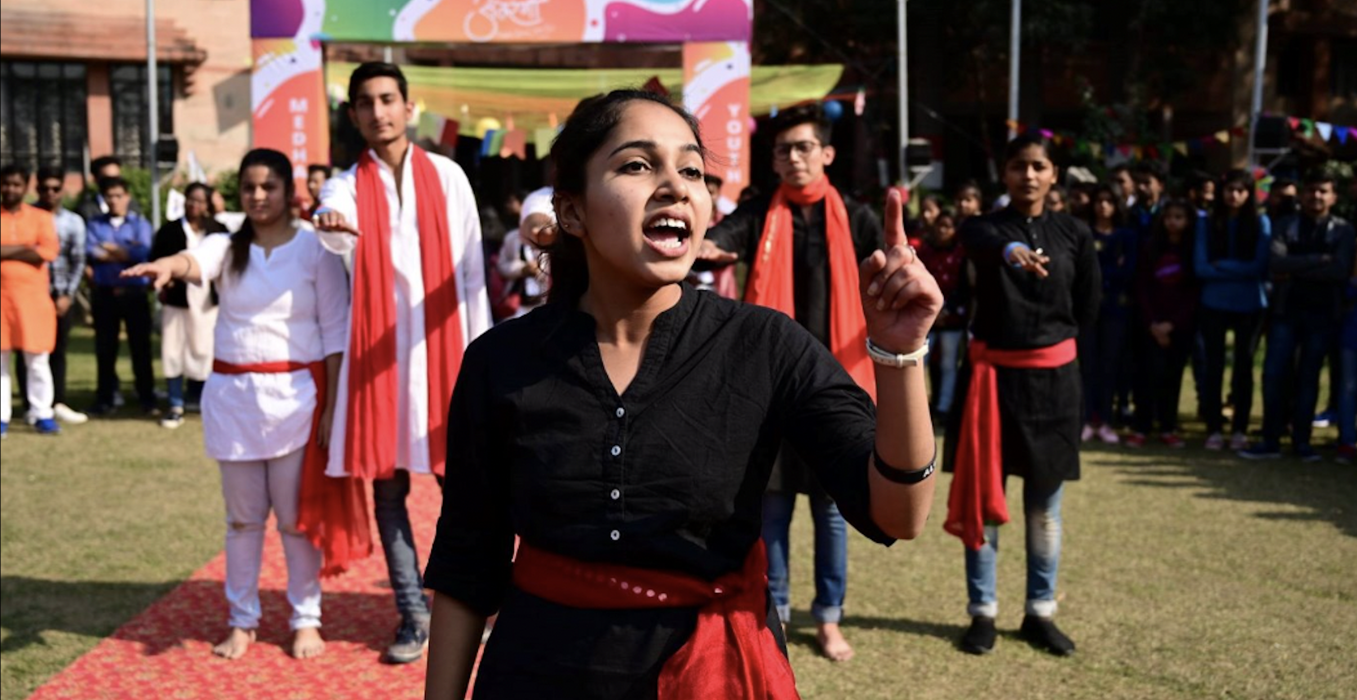 Two girls doing mechanical work